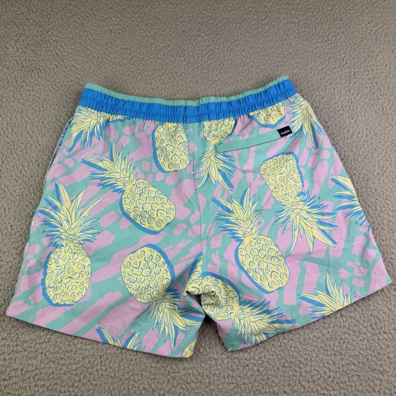 Chubbies Chubbies Pineapple Swim Trunks Men's M (29x5.5) Lined Size US 32 / EU 48 - 2 Thumbnail