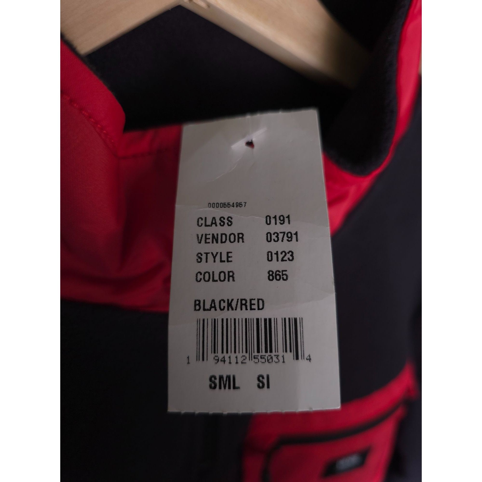 Vans Vans Mens Black & Red Fleece Pullover Jacket Small Half-Zip Size US S / EU 44-46 / 1 - 3 Thumbnail