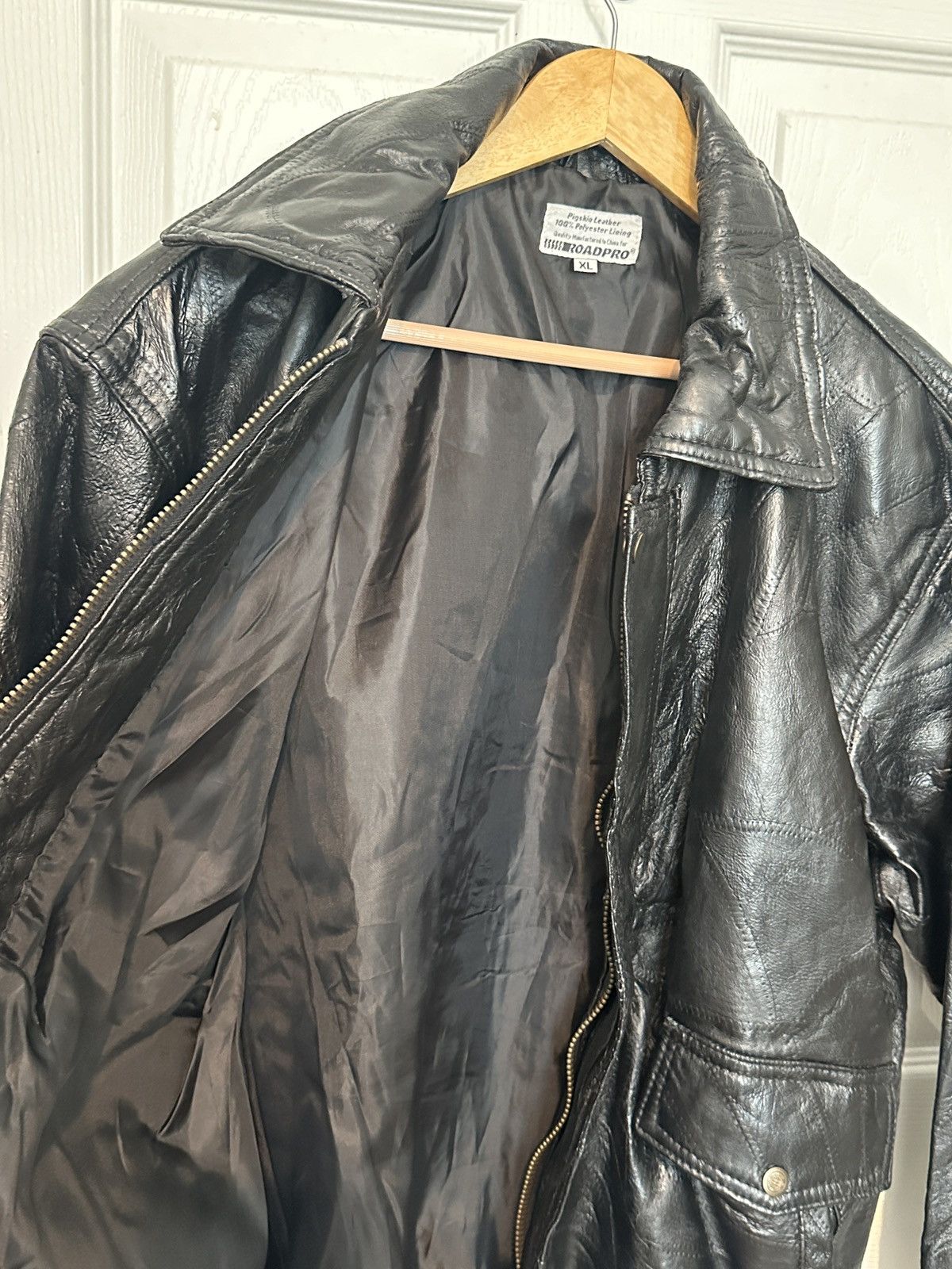 Designer × Vintage Genuine Roadpro Leather Jacket XL Size US XL / EU 56 / 4 - 3 Thumbnail