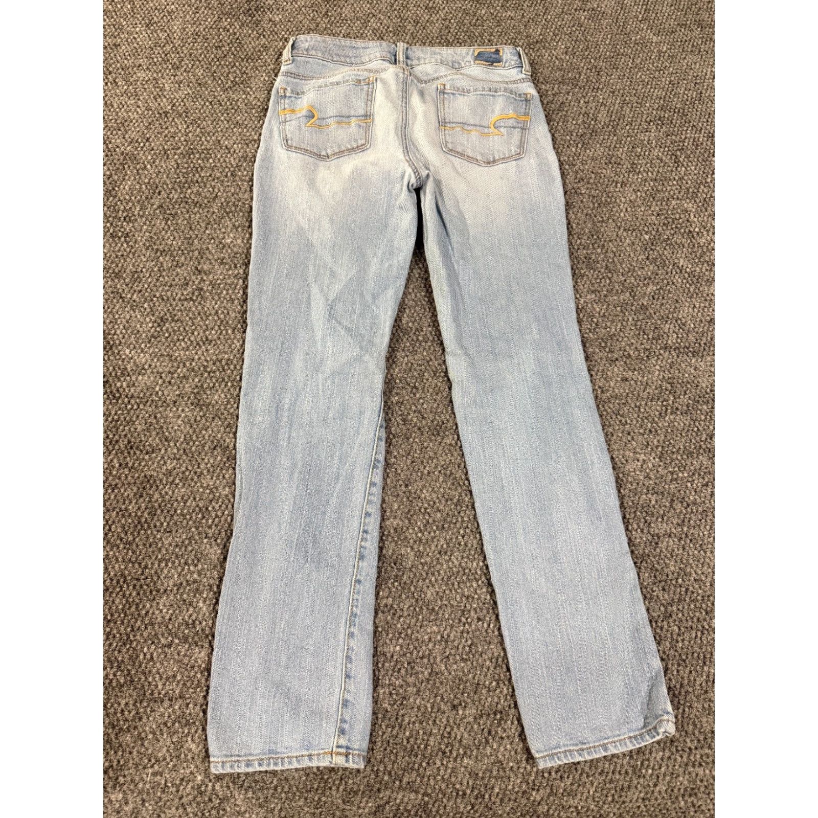 American Eagle Outfitters American Eagle skinny jeans womens 2 light wash denim stretch Size 26" / US 2 / IT 38 - 7 Thumbnail