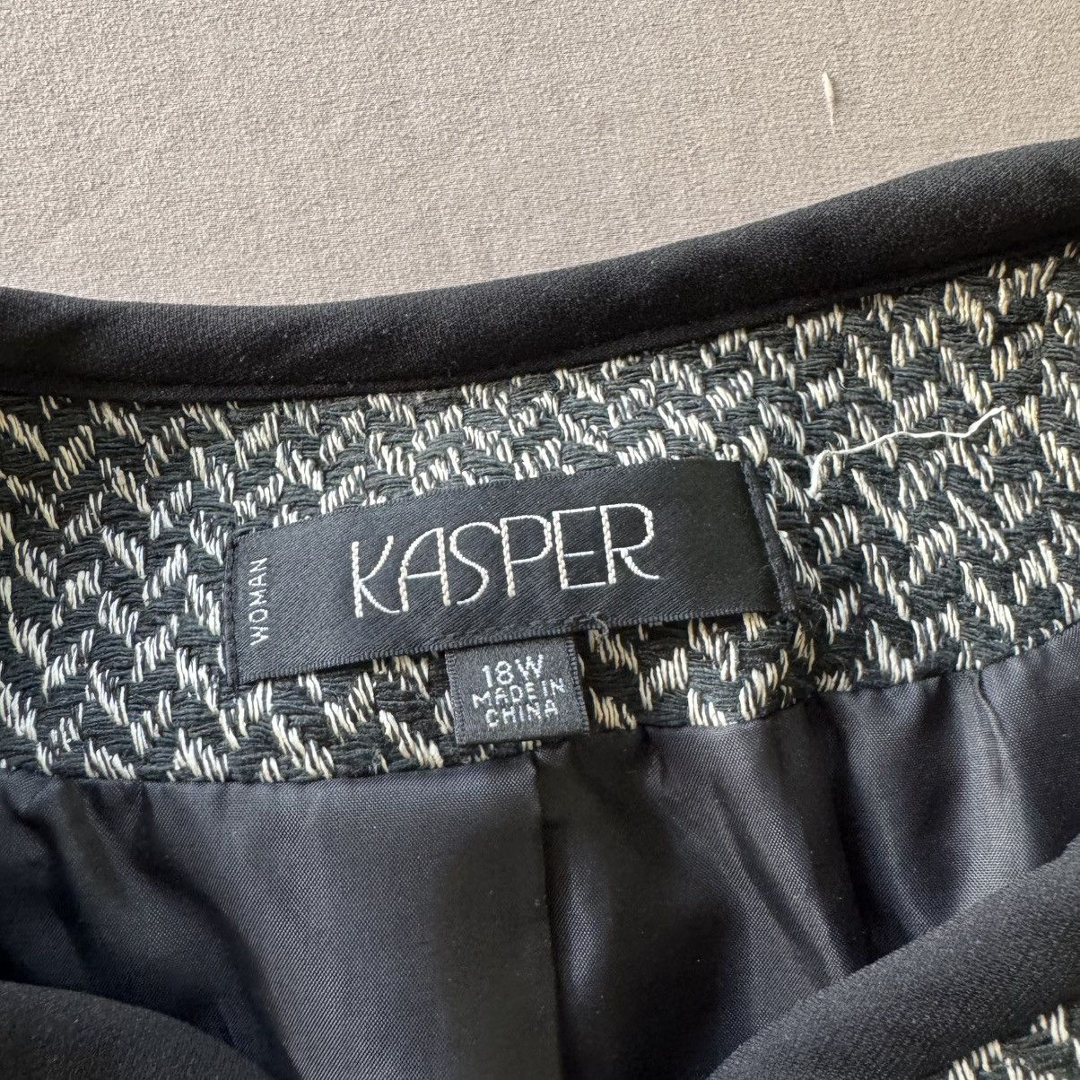 Kasper Vintage Kasper Silk Blend Open front Blazer Size XXL / US 16-18 / IT 52-54 - 3 Thumbnail