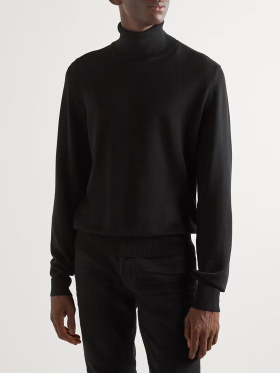 Tom Ford o1w1db10225 TFK120 Roll-neck Sweater in Black Size US L / EU 52-54 / 3 - 4 Thumbnail