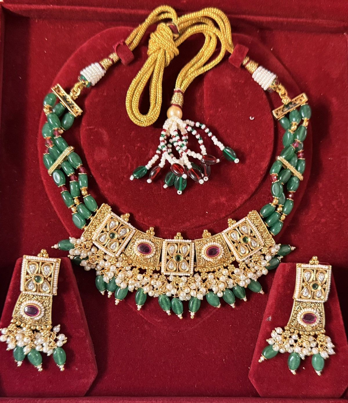 Other Regal Kundan Pearl Choker Set Size ONE SIZE - 4 Thumbnail