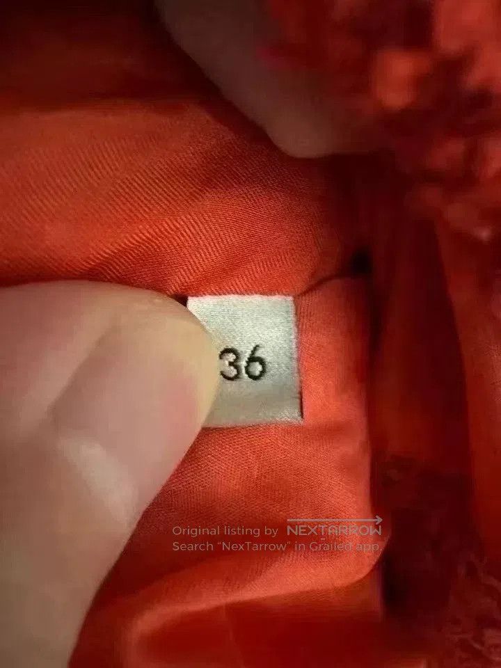 Japanese Brand Gucci Red Long Coat. Size XS / US 0-2 / IT 36-38 - 5 Thumbnail