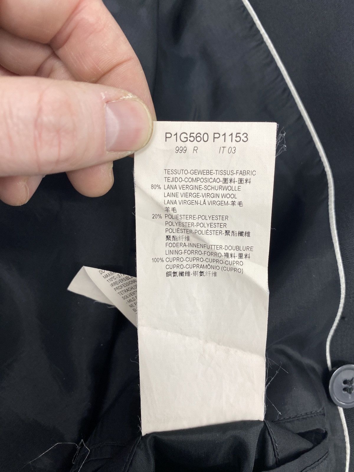 Emporio Armani Emporio Armani Virgin Wool Double-breasted Blazer Size 40R - 10 Thumbnail