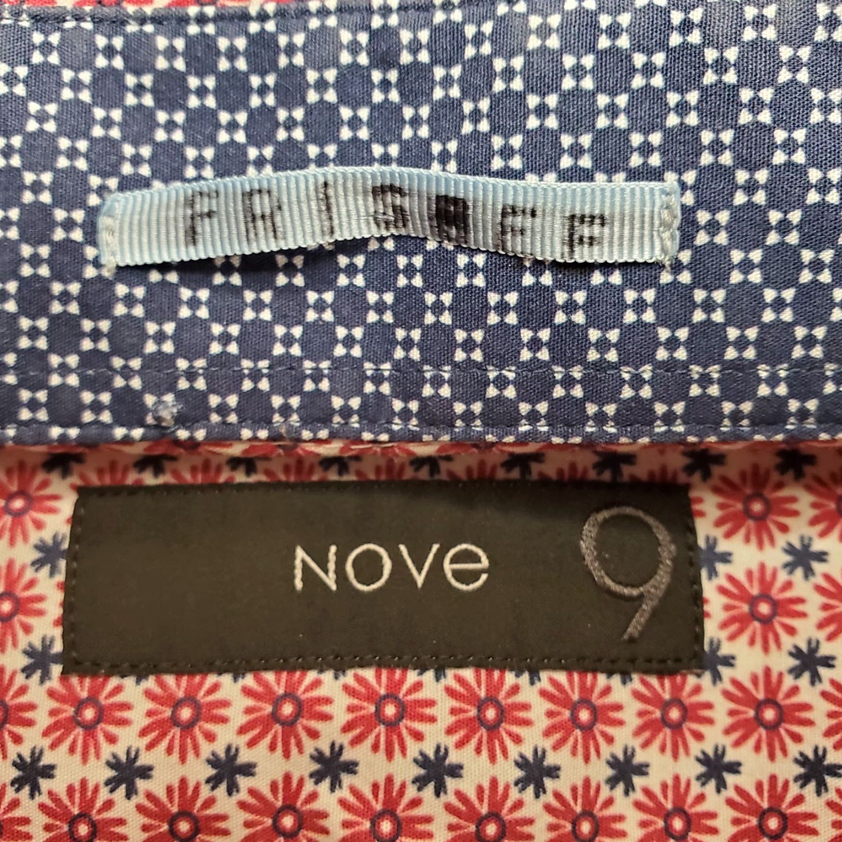 Pinko Nove 9 Shirt Mens M Pink Geometric Floral Button 100% Cotton Short Sleeve Shirt Buttons-Down Casual Mens Size US M / EU 48-50 / 2 - 5 Thumbnail