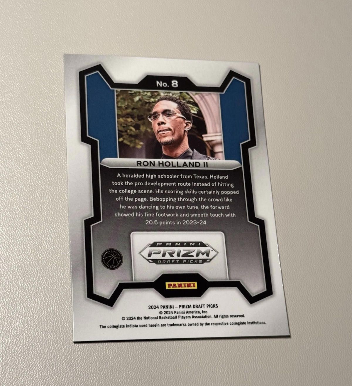 Other 2024 Panini Prizm Draft Picks Ron Holland II Rookie Card No. Size ONE SIZE - 2 Thumbnail