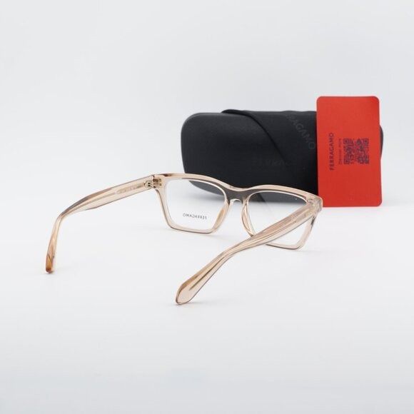 Salvatore Ferragamo Salvatore Ferragamo SF2986 259 Eyeglasses Transparent Beige Size ONE SIZE - 10 Thumbnail