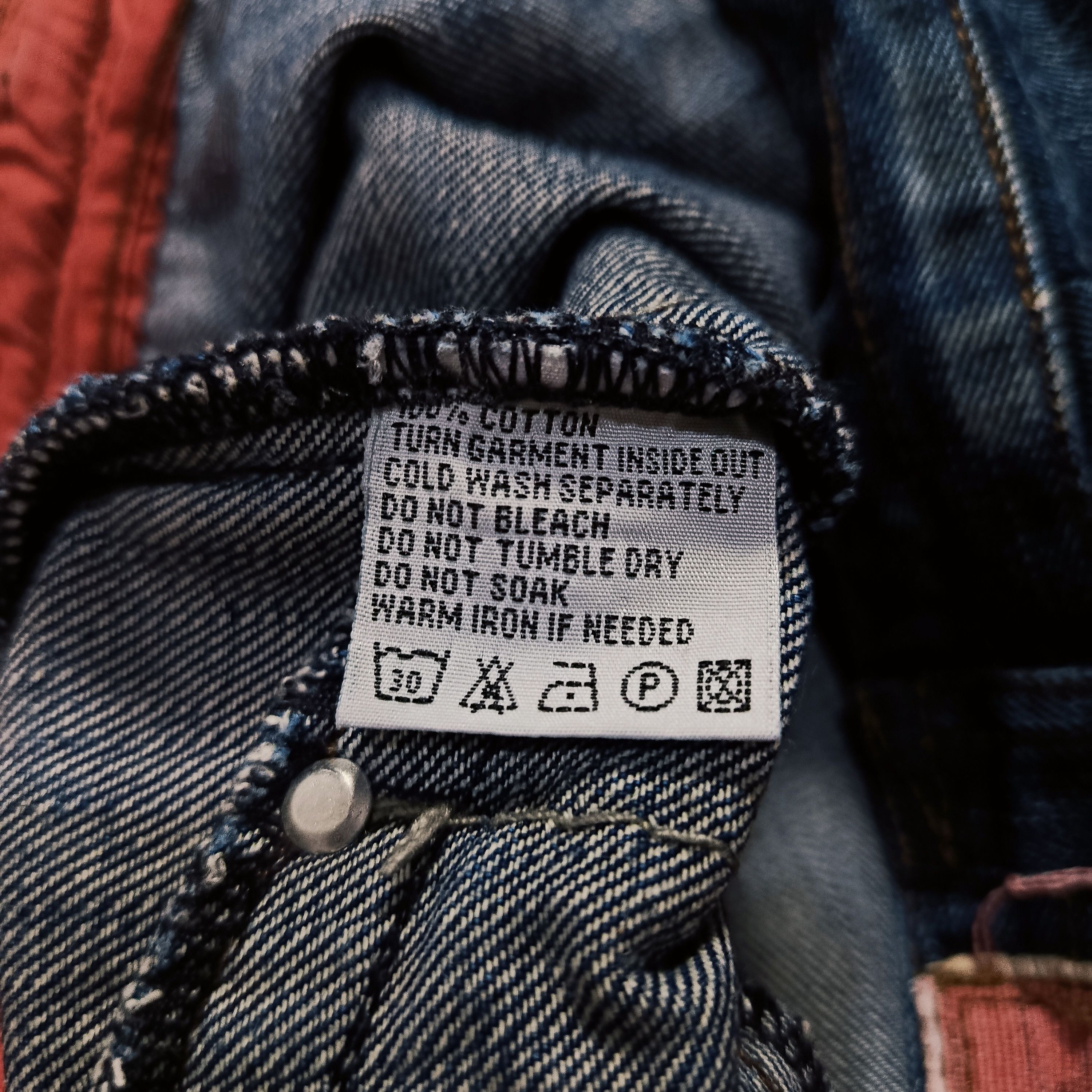 Other Tough Jeansmith Skull Panel Denim Y2K Size US 34 / EU 50 - 10 Thumbnail