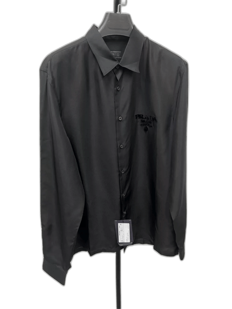 Prada Velvet Long Sleeve Shirt Jacket -2505