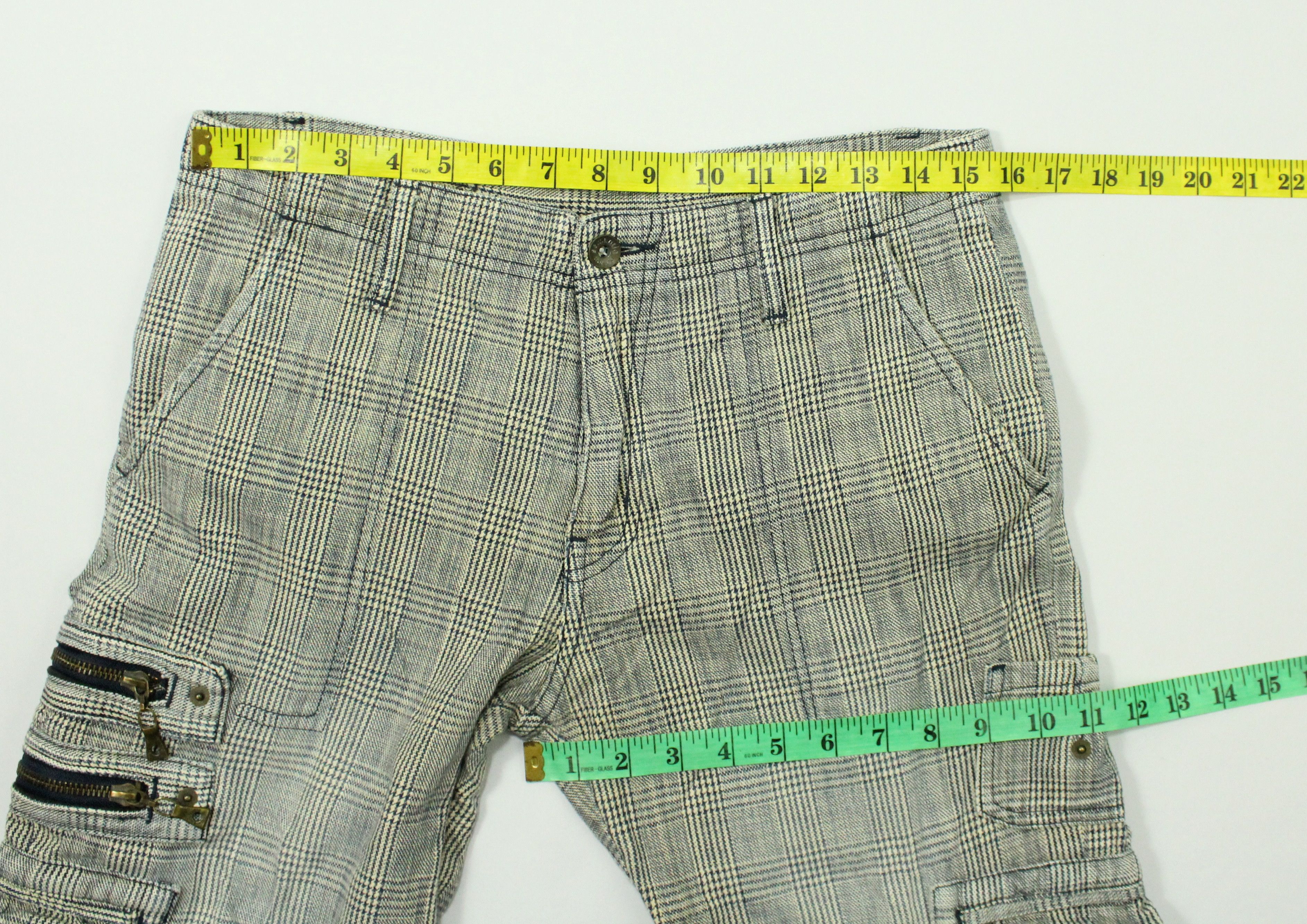semanticdesign SEMANTIC DESIGN Pants Tactical Cargos Plaid Woven Rare Size US 31 - 21 Thumbnail