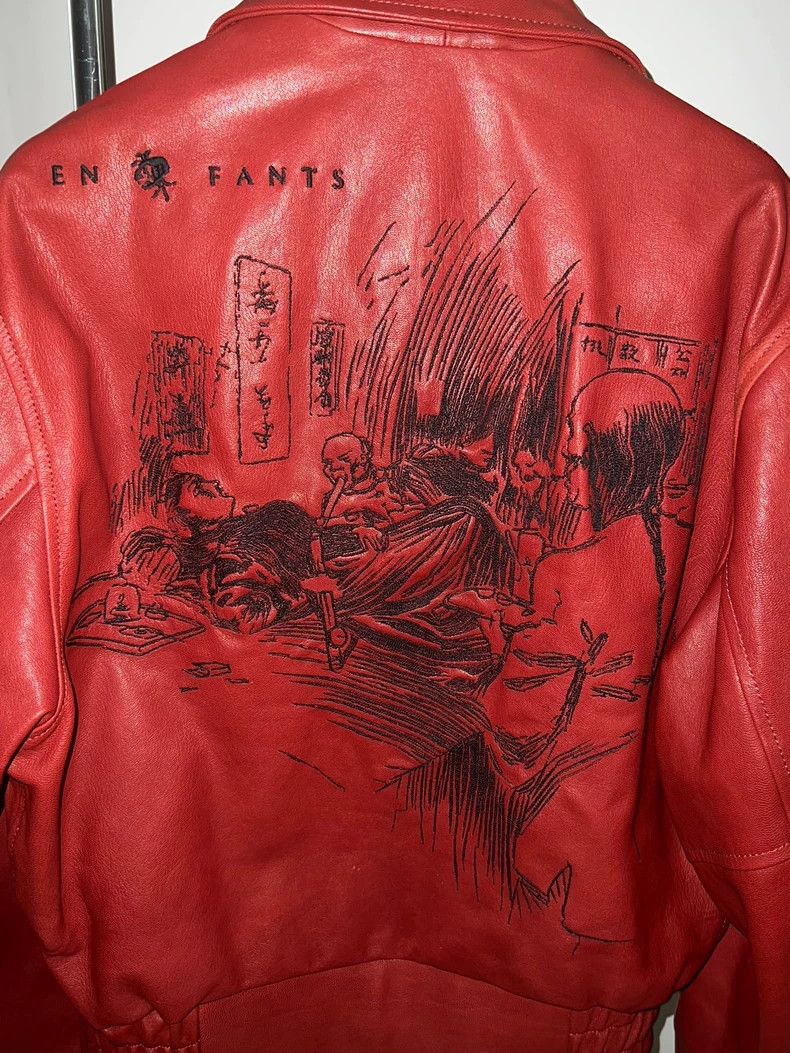 Enfants Riches Deprimes enfants riches deprimes 23 FW Red Leather Jacket 2504-Nexta Size US L / EU 52-54 / 3 - 3 Thumbnail