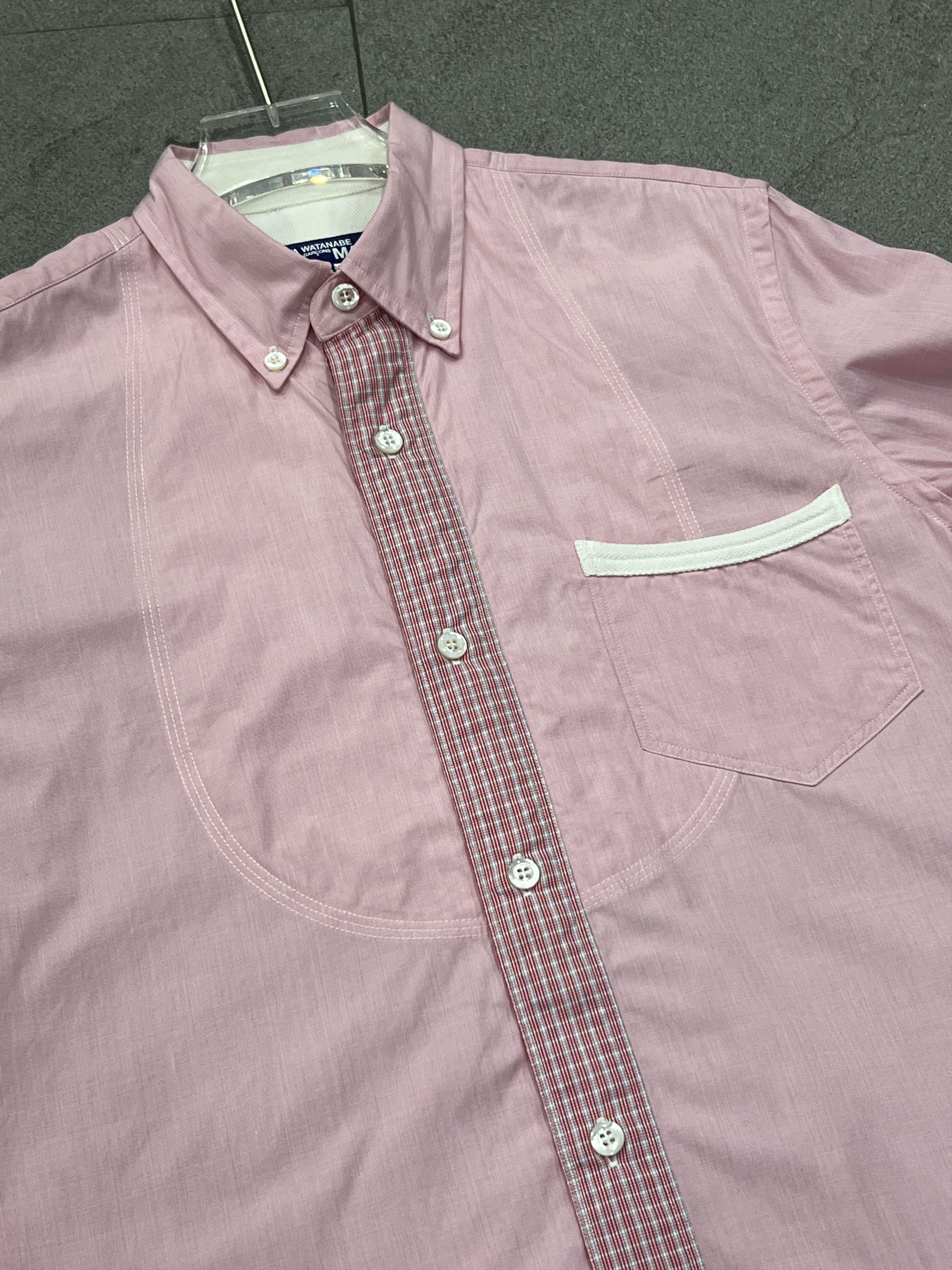 Junya Watanabe Junya Watanabe Comme des Garçons Man Pink Shirt Size US XS / EU 42 / 0 - 3 Thumbnail