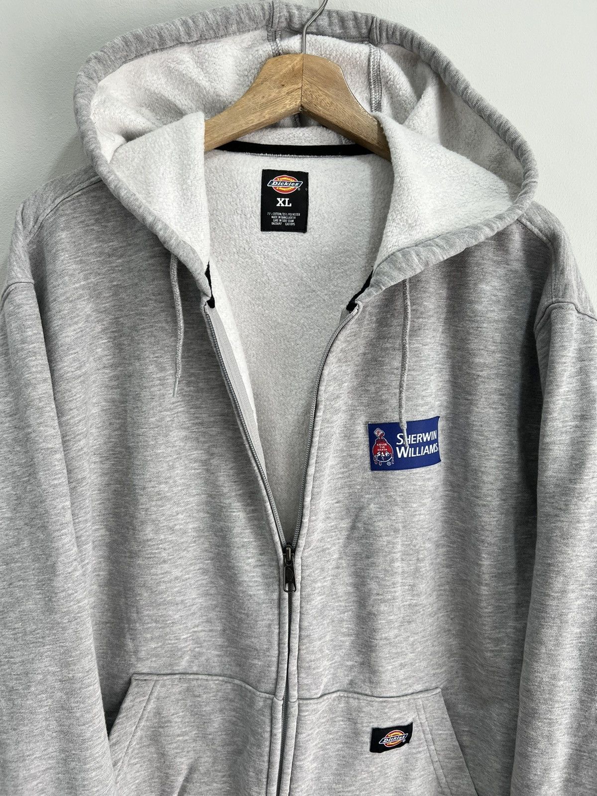 Dickies Vintage Y2K Dickies Zip Up Hoodie Sweater Size US XL / EU 56 / 4 - 4 Thumbnail