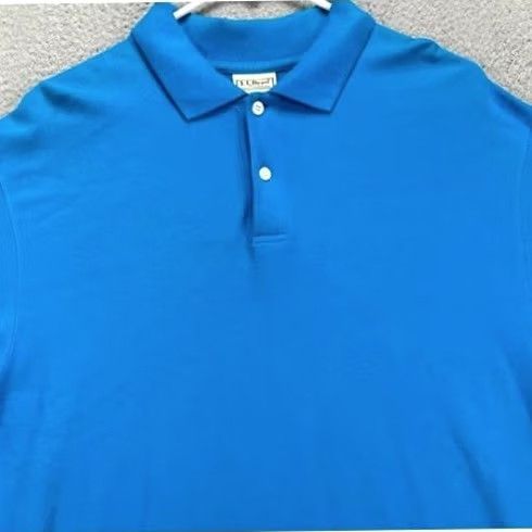 Vintage L.L. Bean Shirt Adult Medium Light Blue Polo Short Sleeve Rugby Mens Cotton Outdoor Walking Lightweight Size US M / EU 48-50 / 2 - 2 Thumbnail