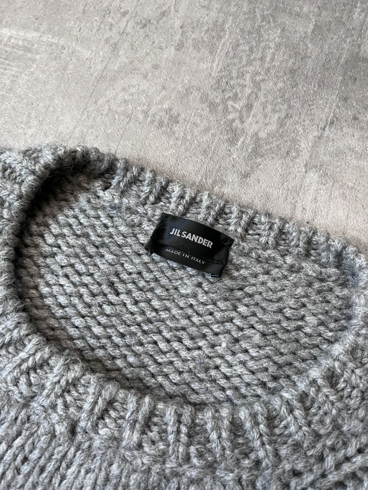 Jil Sander Jil Sander by Raf Simons wool sweater navy grey Size US M / EU 48-50 / 2 - 7 Thumbnail