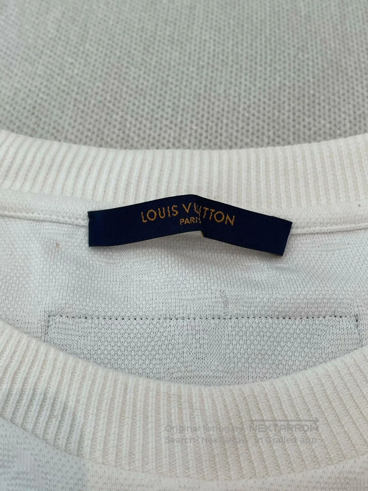Louis Vuitton LV White Logo T-Shirt with Monkey Doll. Size US M / EU 48-50 / 2 - 4 Thumbnail