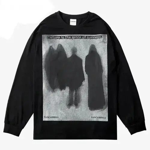 VIBE Unisex Long Sleeve T-shirt Printed Demon Graphic Size US XL / EU 56 / 4 - 3 Thumbnail