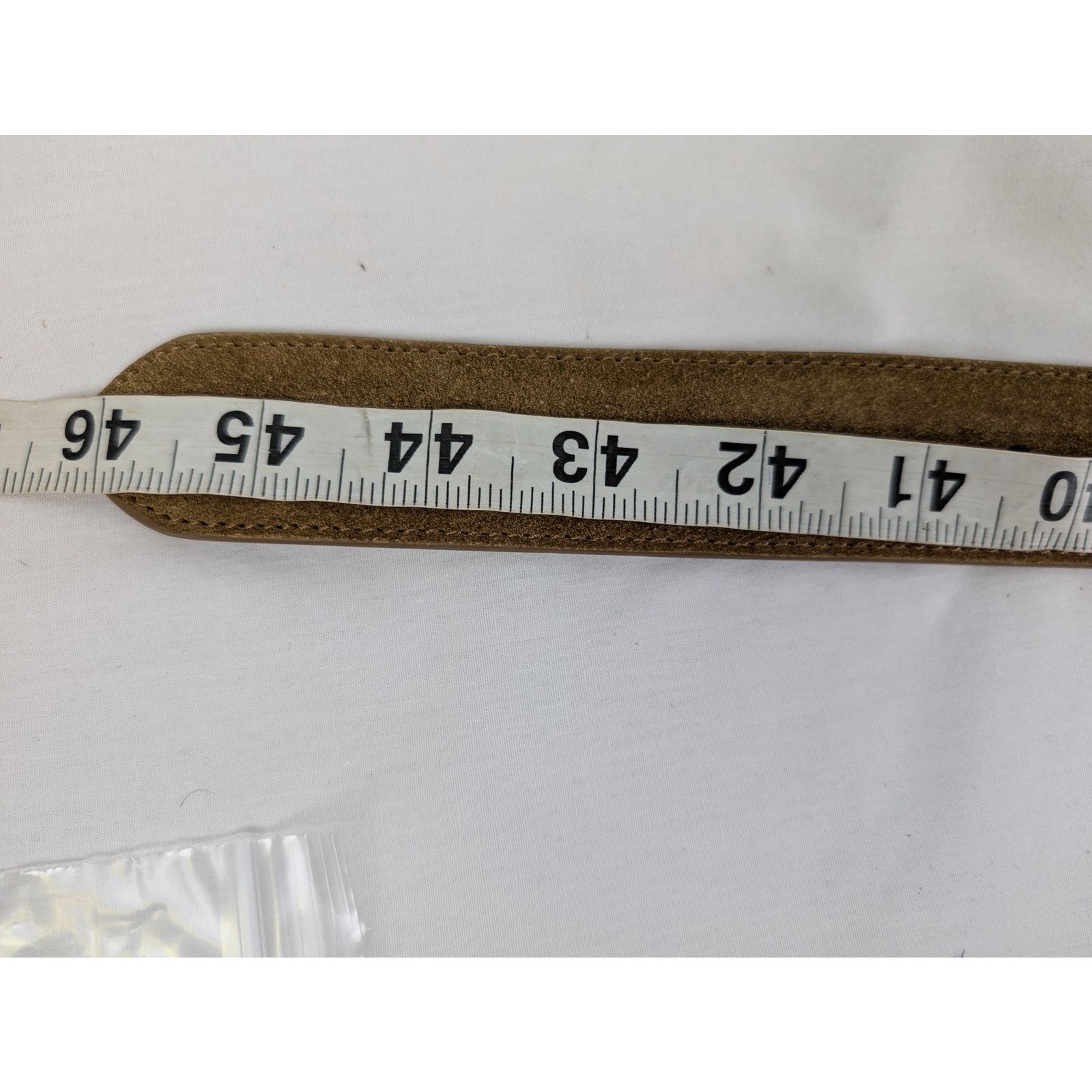 Loro Piana o1rshd1 Size: 105 / Men's 100% Suede Calf Split Belt Brown Size 42 - 13 Thumbnail