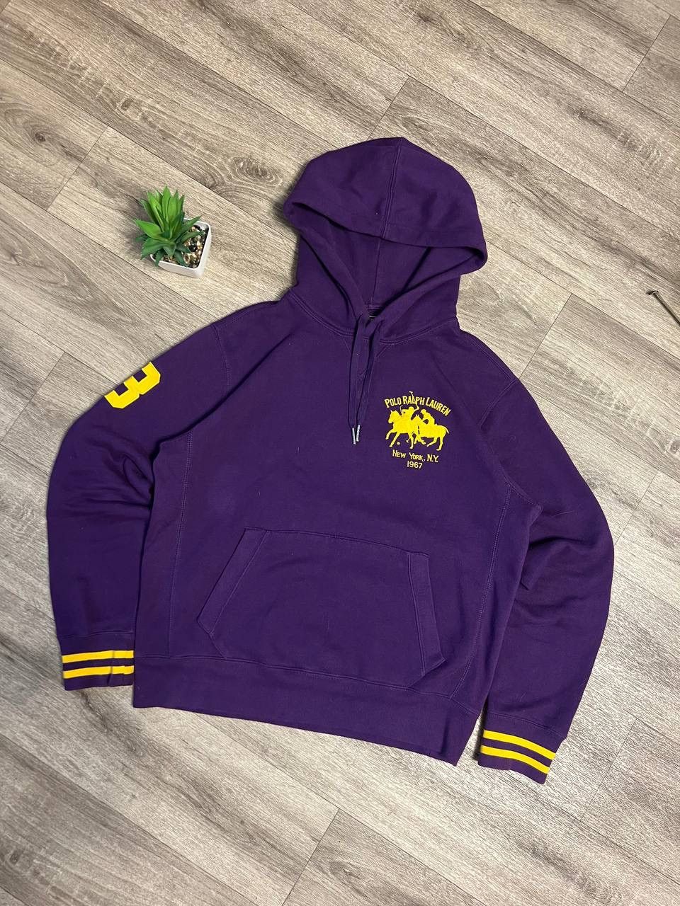 Polo Ralph Lauren Vintage polo Ralph Lauren hoodie big logo 3 Size US M / EU 48-50 / 2 - 1 Thumbnail