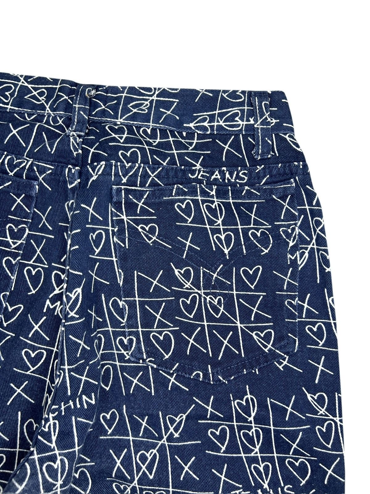 Moschino 90s Tic Tac Toe Trousers Size 27" / US 4 / IT 40 - 9 Thumbnail