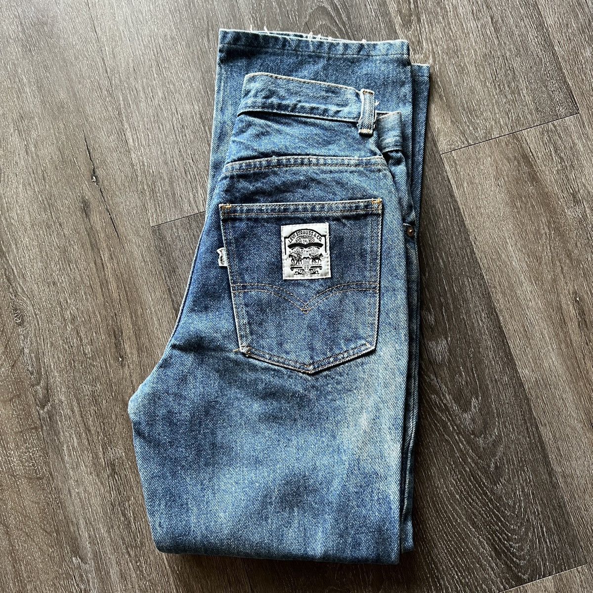 Vintage Rare Vintage 1970s Levis White label jeans | Grailed