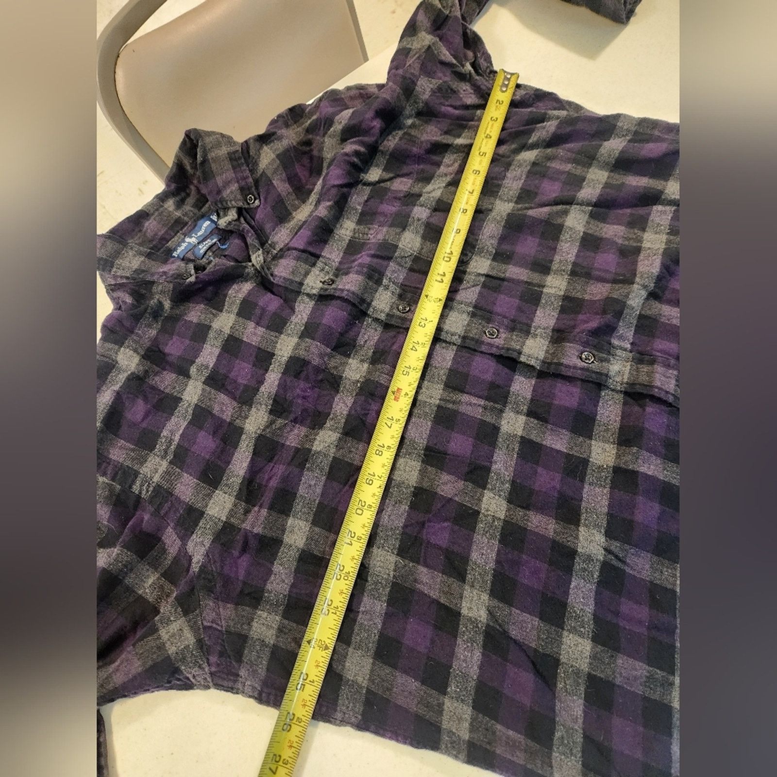 Ralph Lauren Ralph Lauren Blake 100% Cotton Flannel L Size US L / EU 52-54 / 3 - 5 Thumbnail