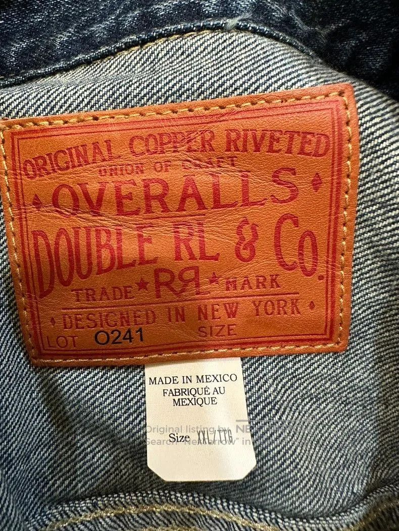 RRL Ralph Lauren RRL Double RL Vintage Denim Jacket. Size US XXL / EU 58 / 5 - 2 Thumbnail