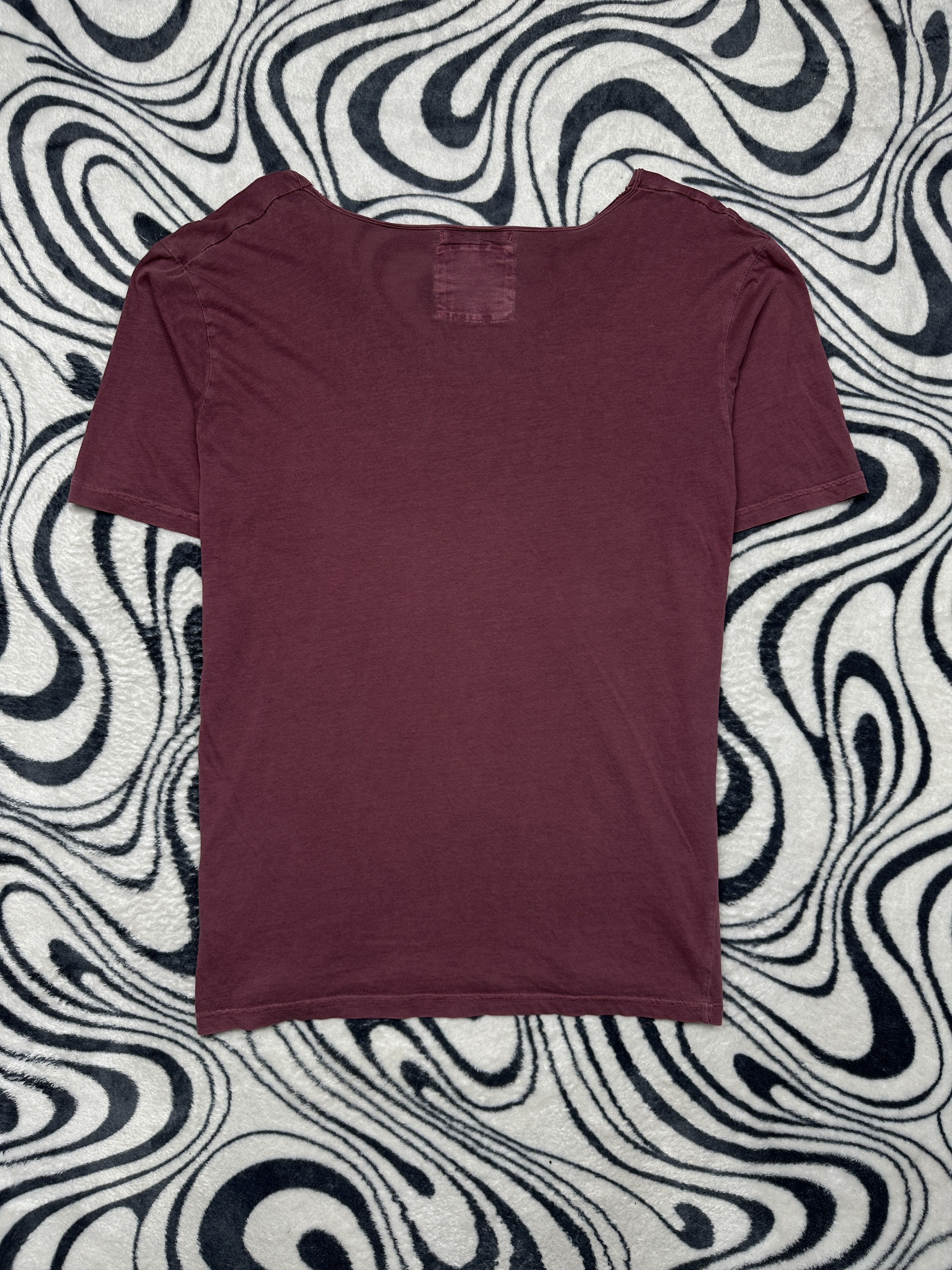 Allsaints AllSaints Mens V-Neck T-Shirt Vintage Washed Cotton Size US L / EU 52-54 / 3 - 6 Thumbnail