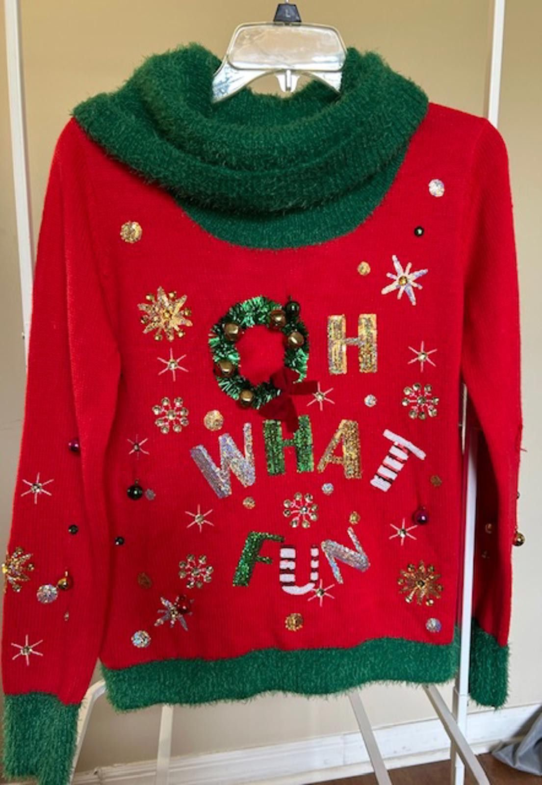 Other Holiday Time Christmas Sweater Sequins and Bells, Size S Size US S / EU 44-46 / 1 - 1 Thumbnail