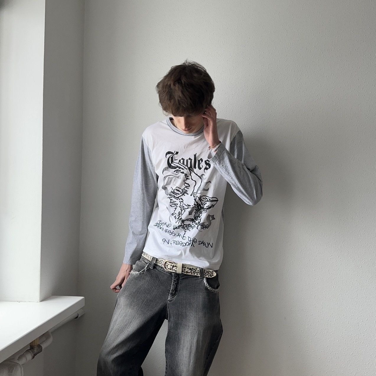 Hysteric Glamour × Undercover Japan Poem If Six Was Nine Impala Vibe Long Sleeve T Shirt Size US M / EU 48-50 / 2 - 4 Thumbnail