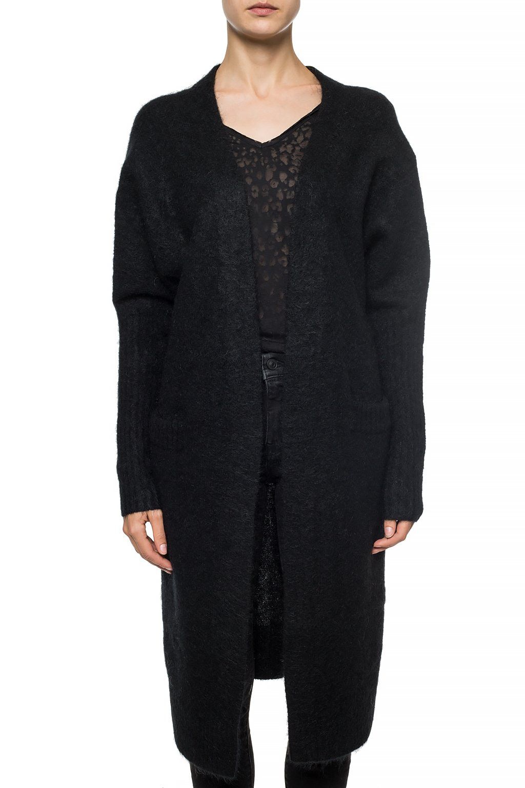 Acne Studios Acne Studios Raya Paw14 Mohair Wool Black Cardigan Size S / US 4 / IT 40 - 1 Thumbnail