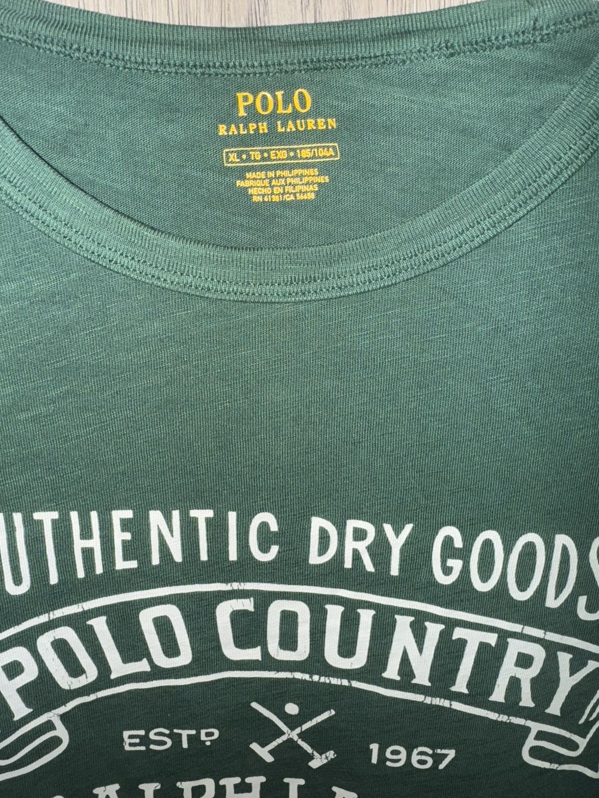 Polo Ralph Lauren Polo Ralph Lauren Polo Country Tshirt Size US XL / EU 56 / 4 - 2 Thumbnail