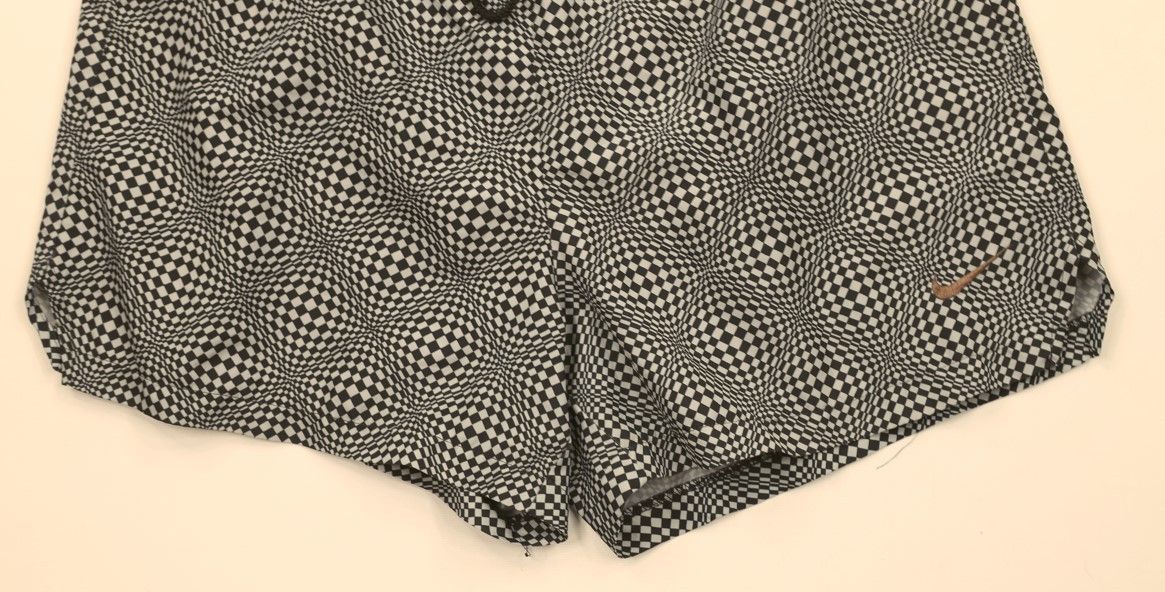 Nike × Vintage Vintage 90s Nike Scott Mini Swoosh Lined Short Shorts Trippy Size US 32 / EU 48 - 3 Thumbnail