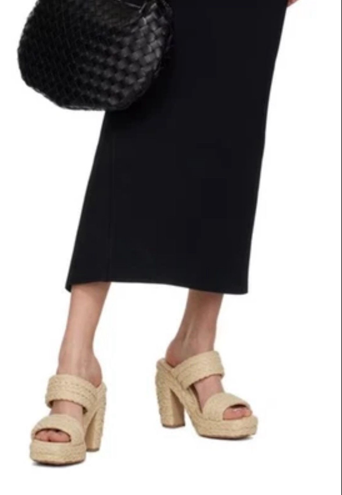 Bottega Veneta Bottega Veneta Trinity Weave Raffia Platform Sandals size 38 Size US 8 / IT 38 - 2 Thumbnail