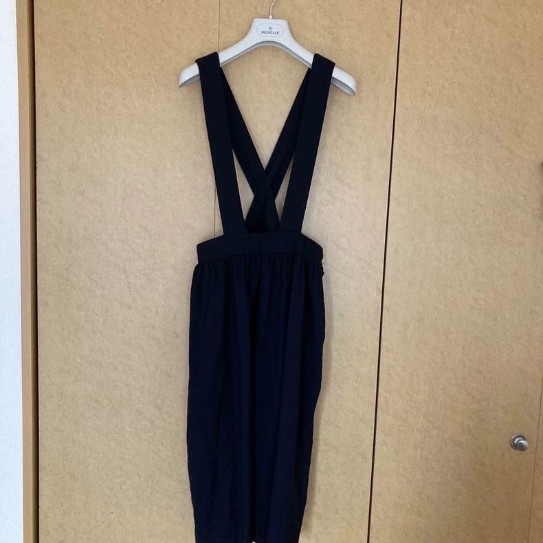 Comme des Garcons Comme Des Garcons Navy Blue Wool Strap Skirt Size XS / US 0-2 / IT 36-38 - 1 Thumbnail