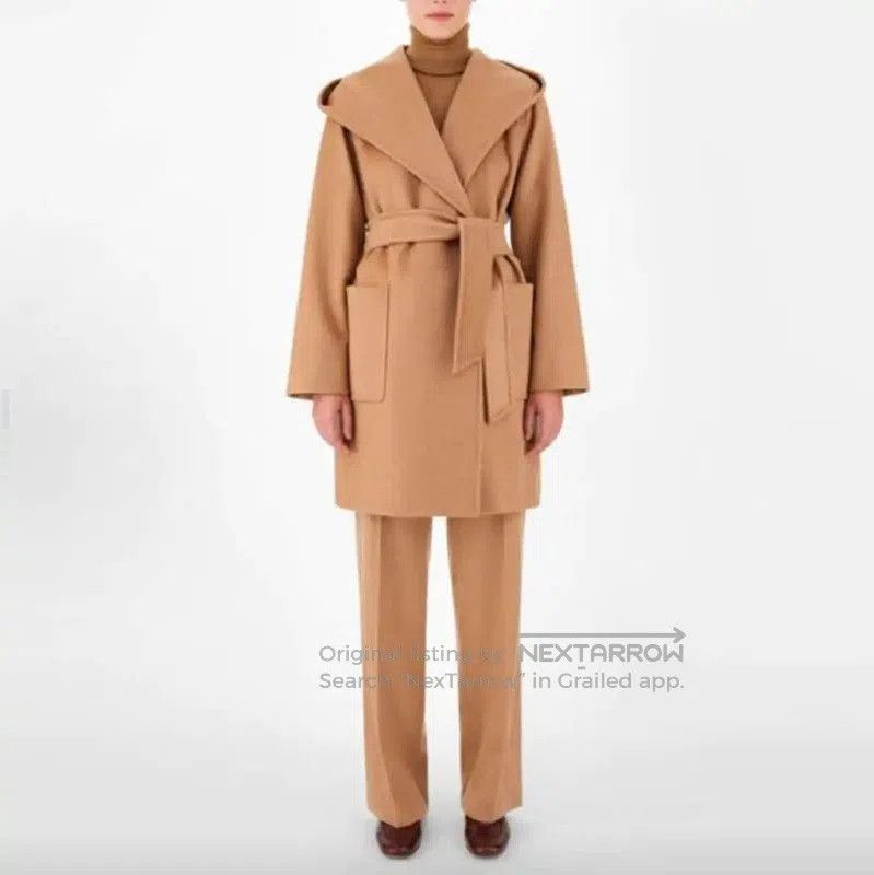 Max Mara MaxMara Women’s Wool Coat in Light Brown . Size XXS / US 00 / IT 34 - 7 Thumbnail