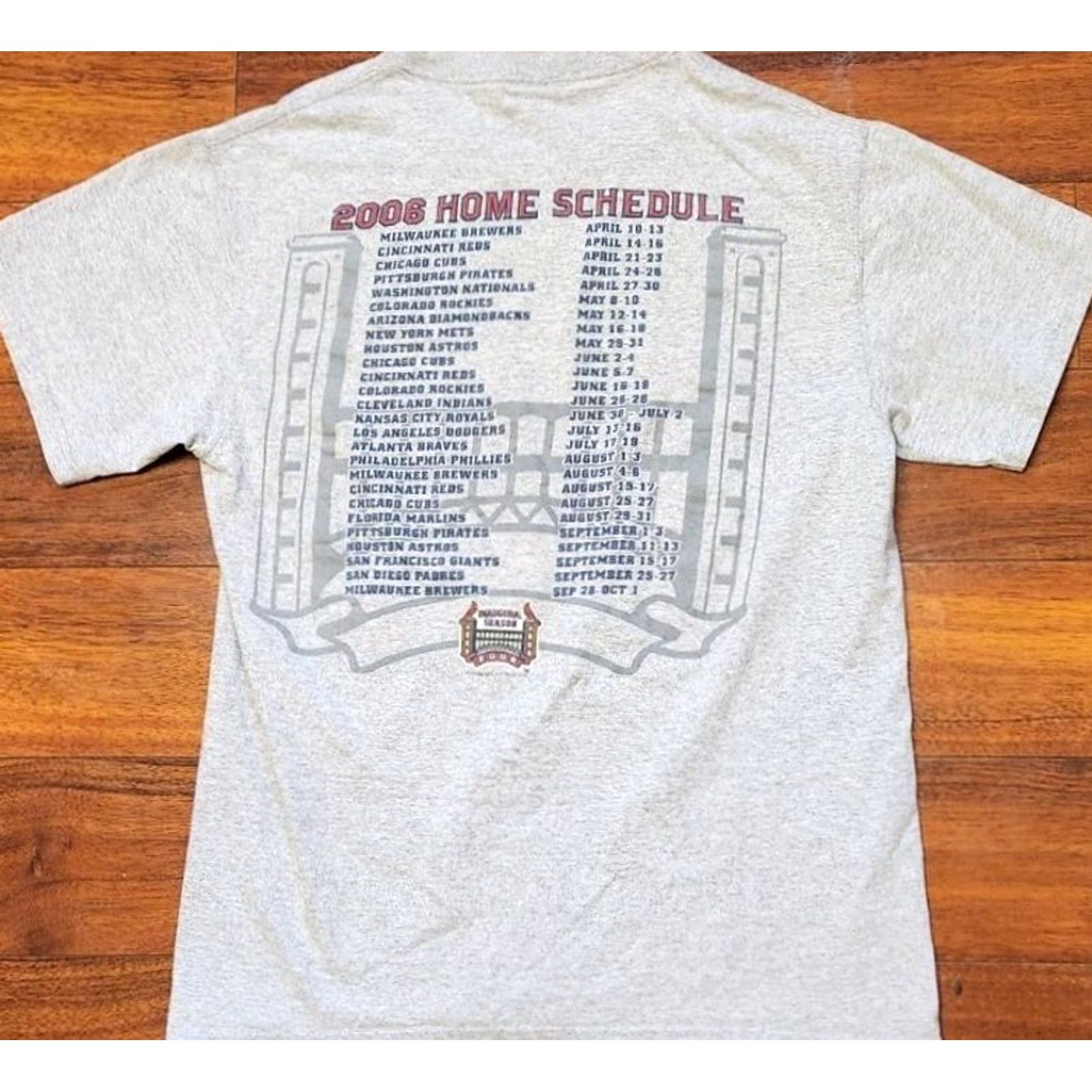 Lee VINTAGE St. Louis Cardinals T Shirt Men M Medium Busch Stadium Inaugural Season MLB Gray 2006 Crew Neck Short Sleeve Lee Classic Sports Mens Size US M / EU 48-50 / 2 - 3 Thumbnail