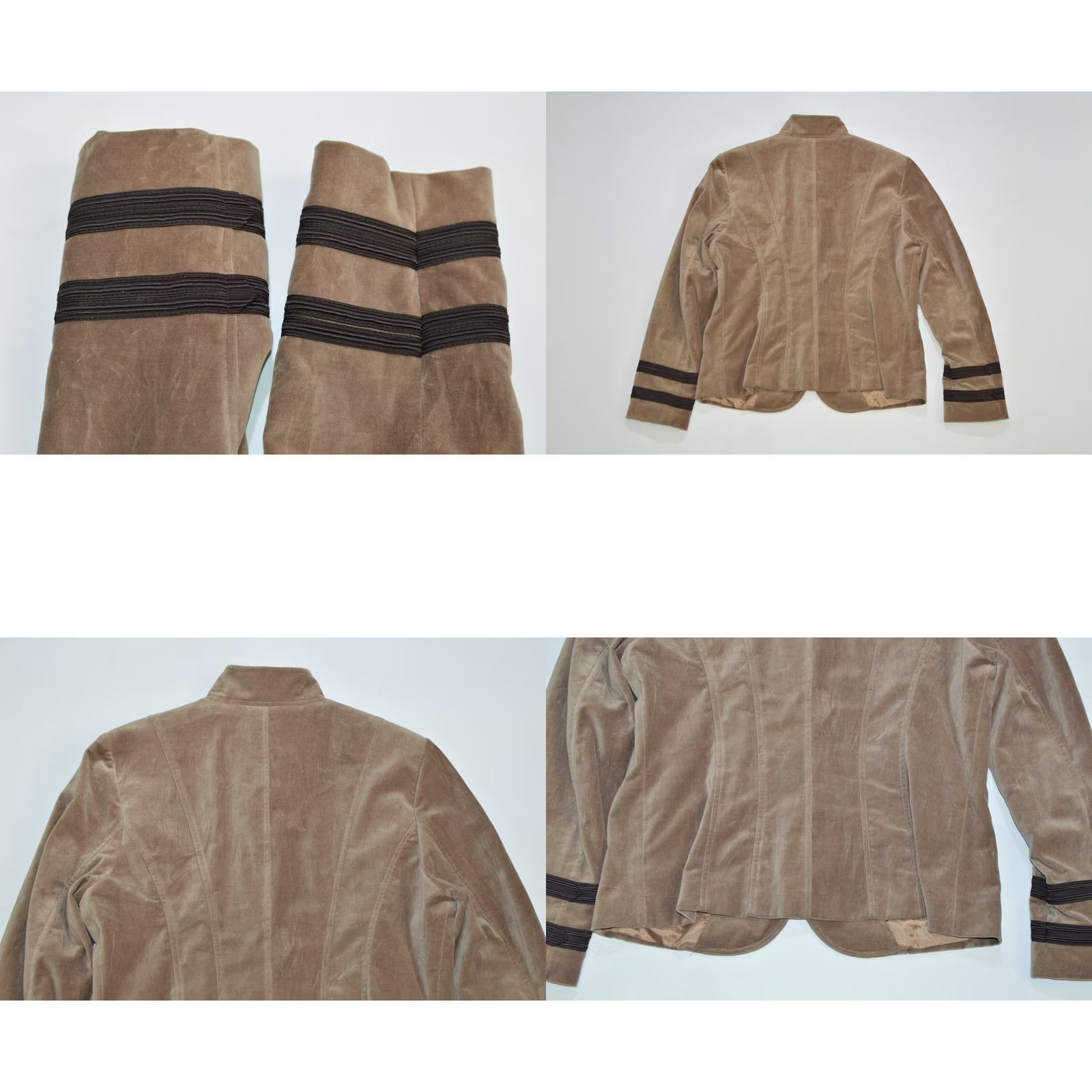 Vintage Wmns Monari Soft Cotton Full-Zip Jacket Blazer 819028 Size D 44 / GB 18 Brown Cotton Full Zip Jacket Womens 44 Blazer 819028 Size M / US 6-8 / IT 42-44 - 8 Thumbnail