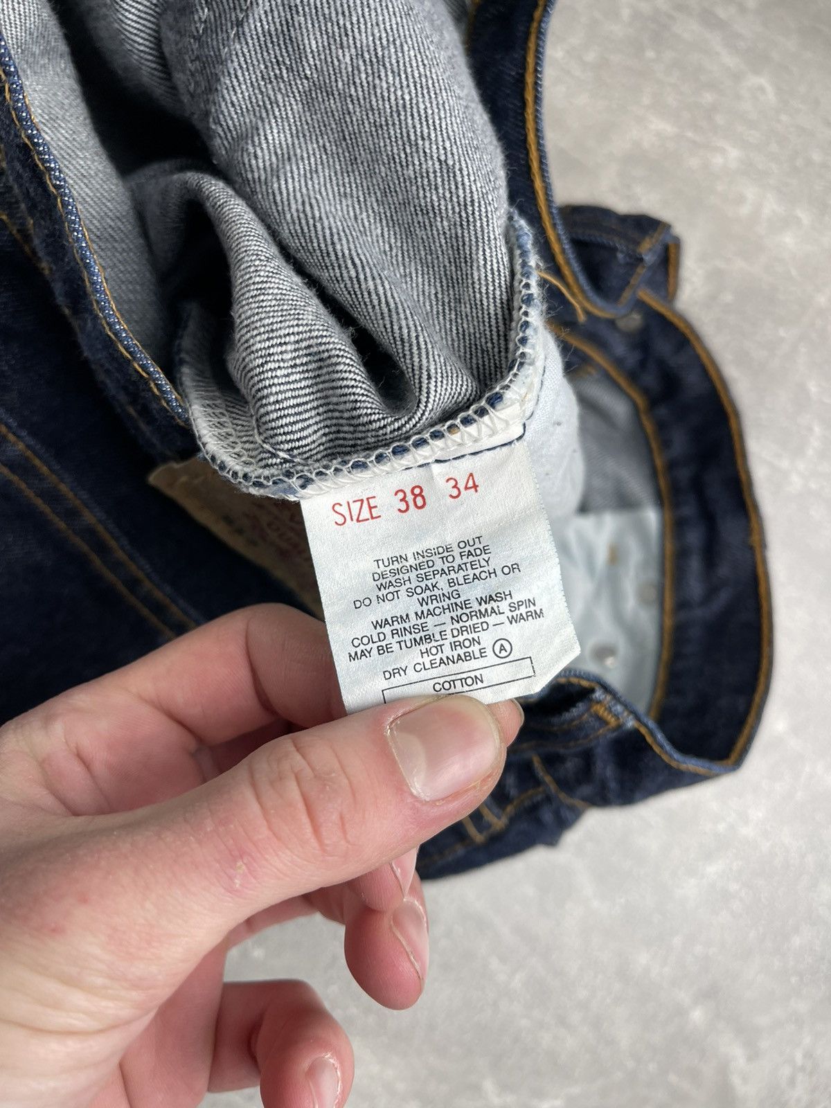 Levi's Levi’s 513 "Big Boy" VNTG Jeans Dark Blue Denim Size US 38 / EU 54 - 11 Thumbnail