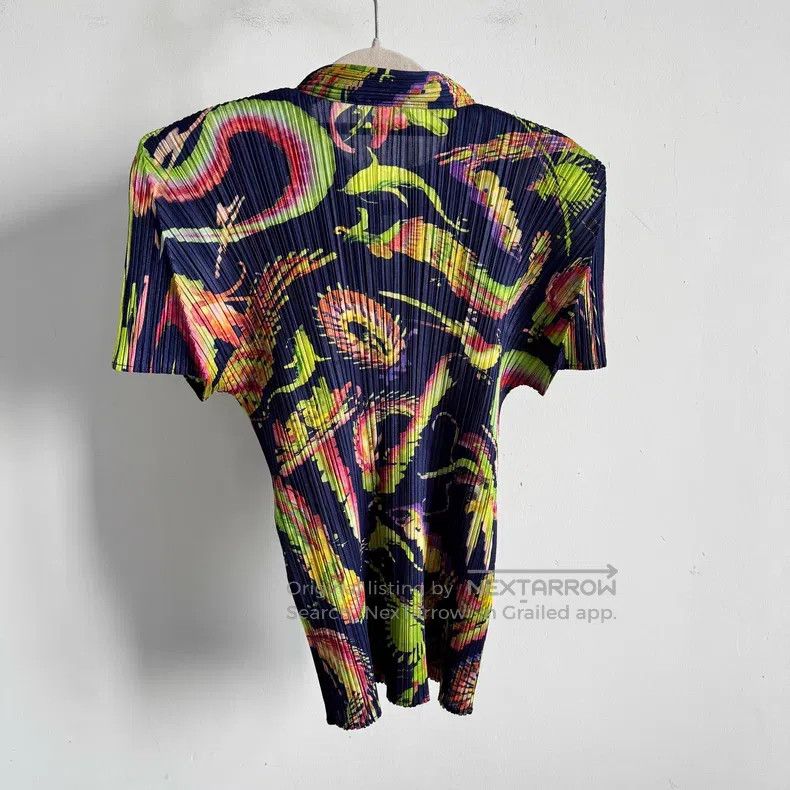Issey Miyake Issey Miyake Color Block Short Sleeve Size XL / US 12-14 / IT 48-50 - 2 Thumbnail