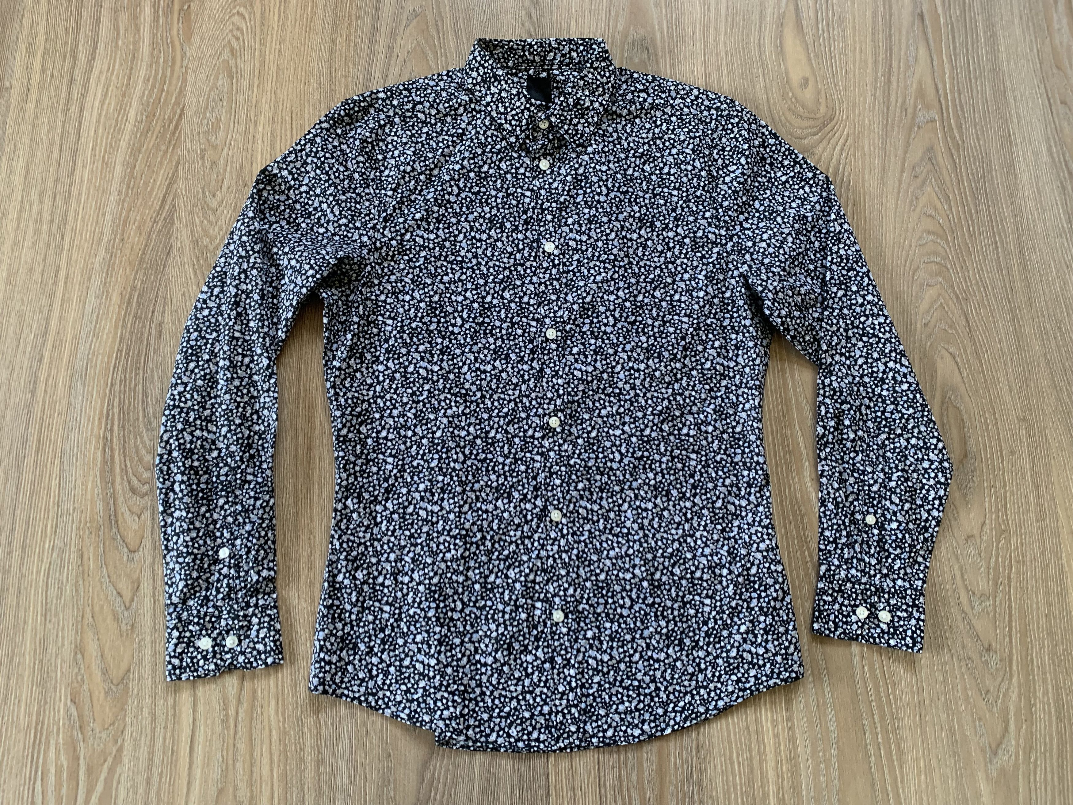 H&M H&M Slim Fit Easy Iron Mens Button Long Sleeve Shirt Size US M / EU 48-50 / 2 - 2 Thumbnail