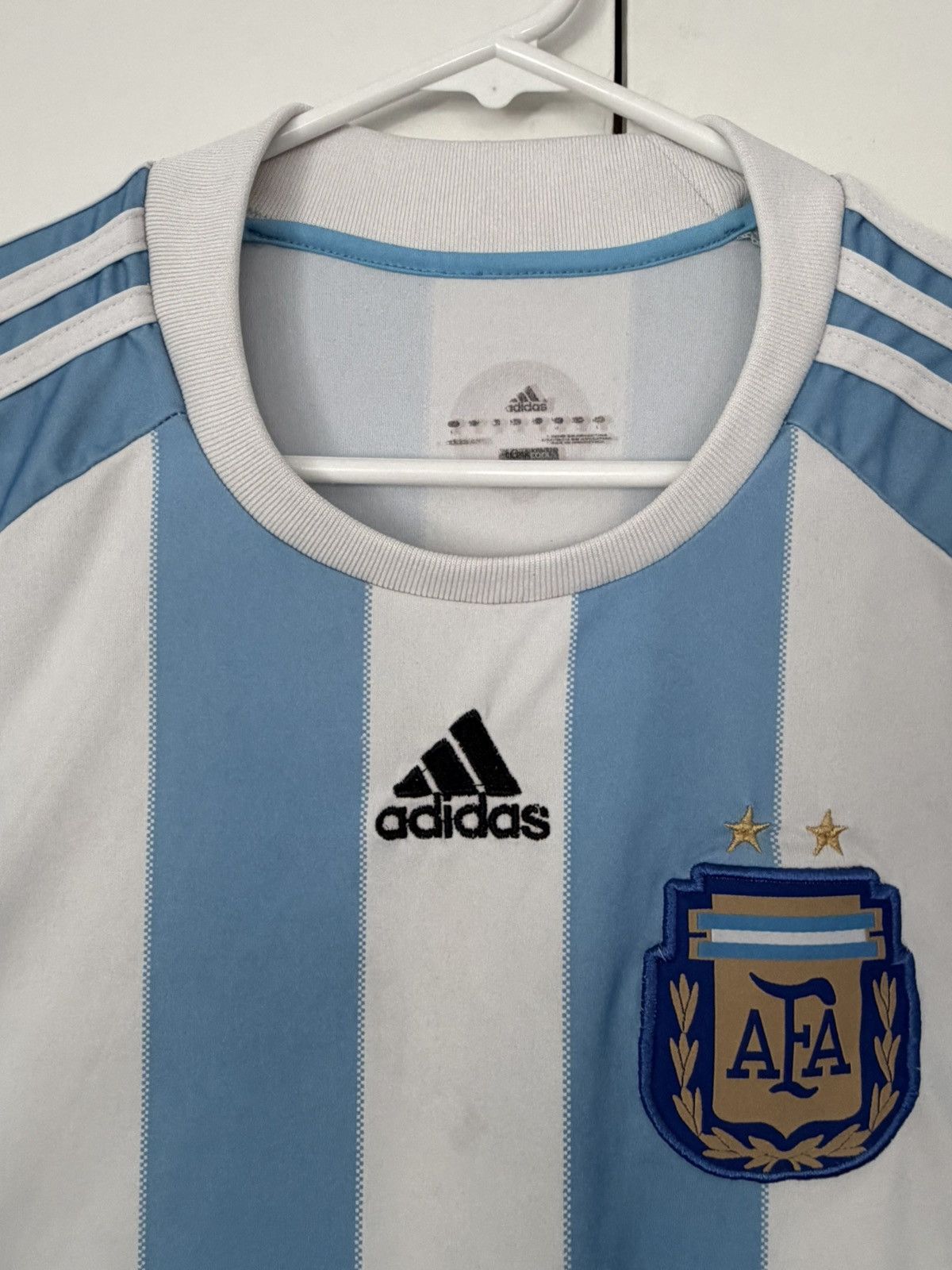 Adidas ADIDAS ARGENTINA NATIONAL TEAM 2010-11 JERSEY FIFA WORLD CUP Size US L / EU 52-54 / 3 - 3 Thumbnail