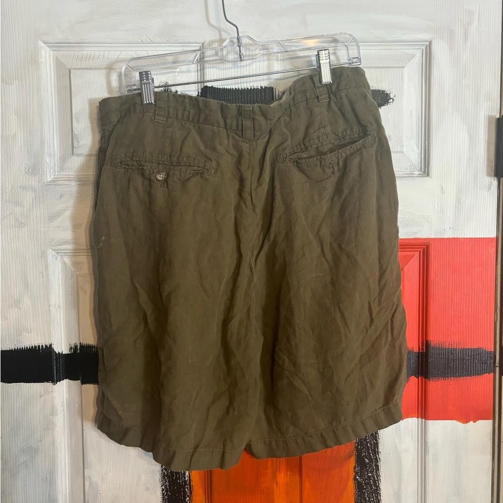 Designer Daniel cremieux size 36 olive shorts Size US 36 / EU 52 - 3 Thumbnail