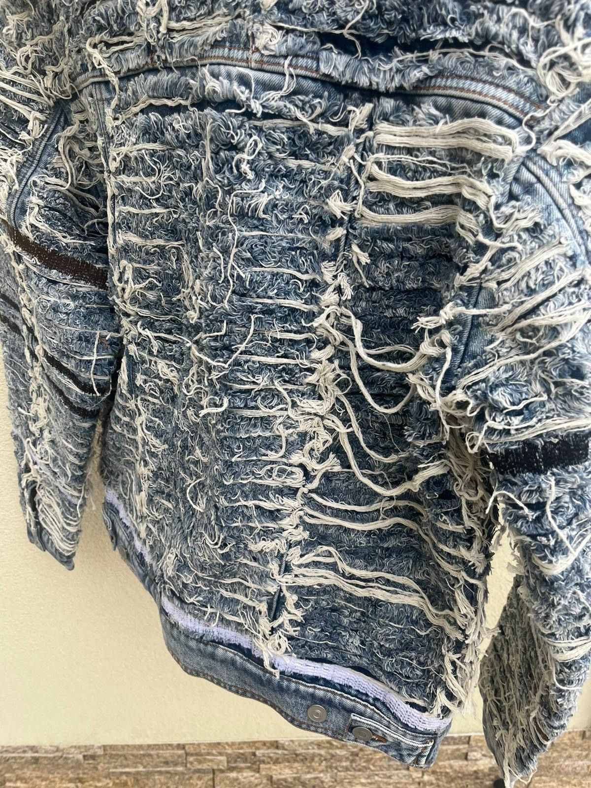 Alyx × Blackmeans Distressed Denim Jacket in Blue Size US L / EU 52-54 / 3 - 20 Thumbnail