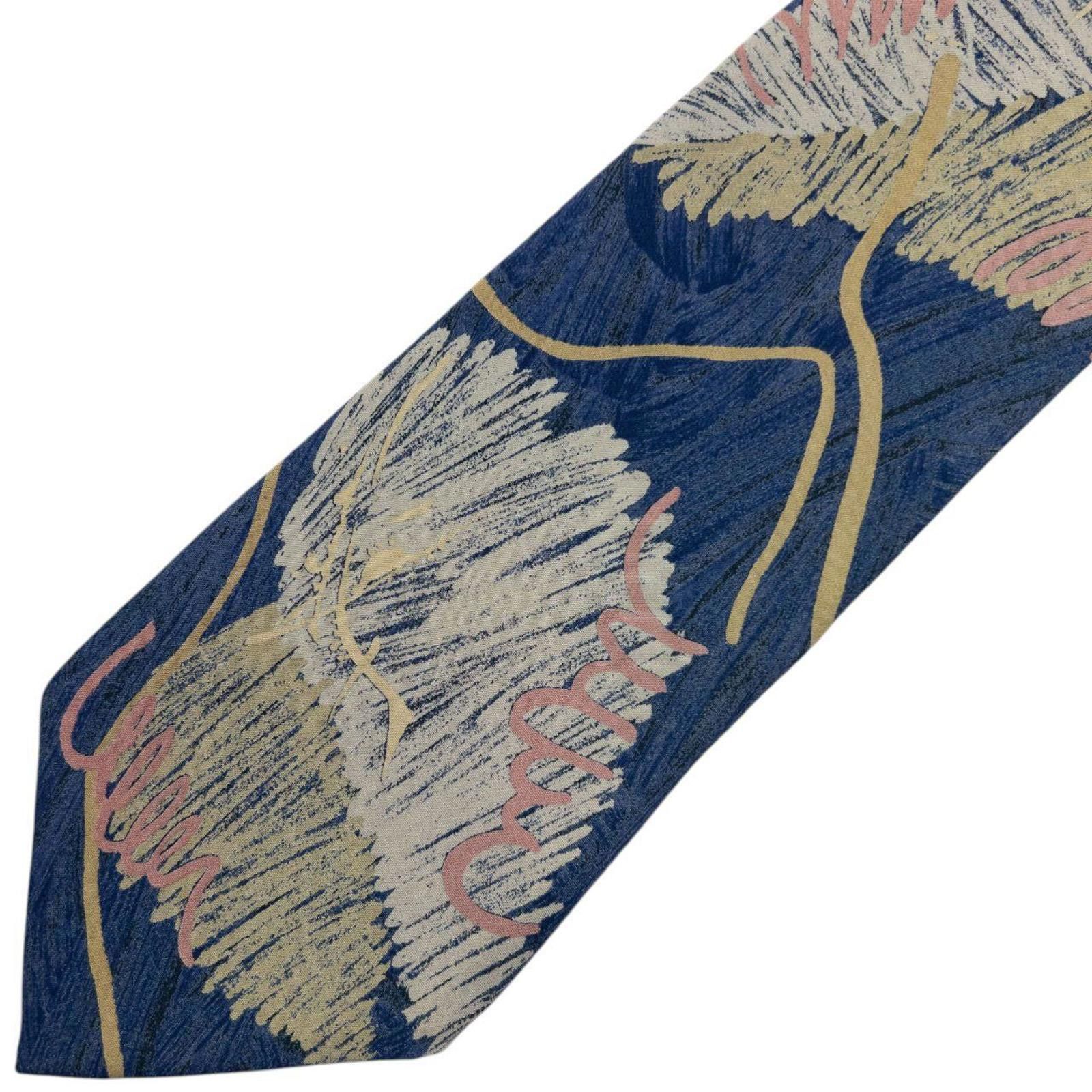 Vintage Issey Miyake Scribble Print Silk Tie