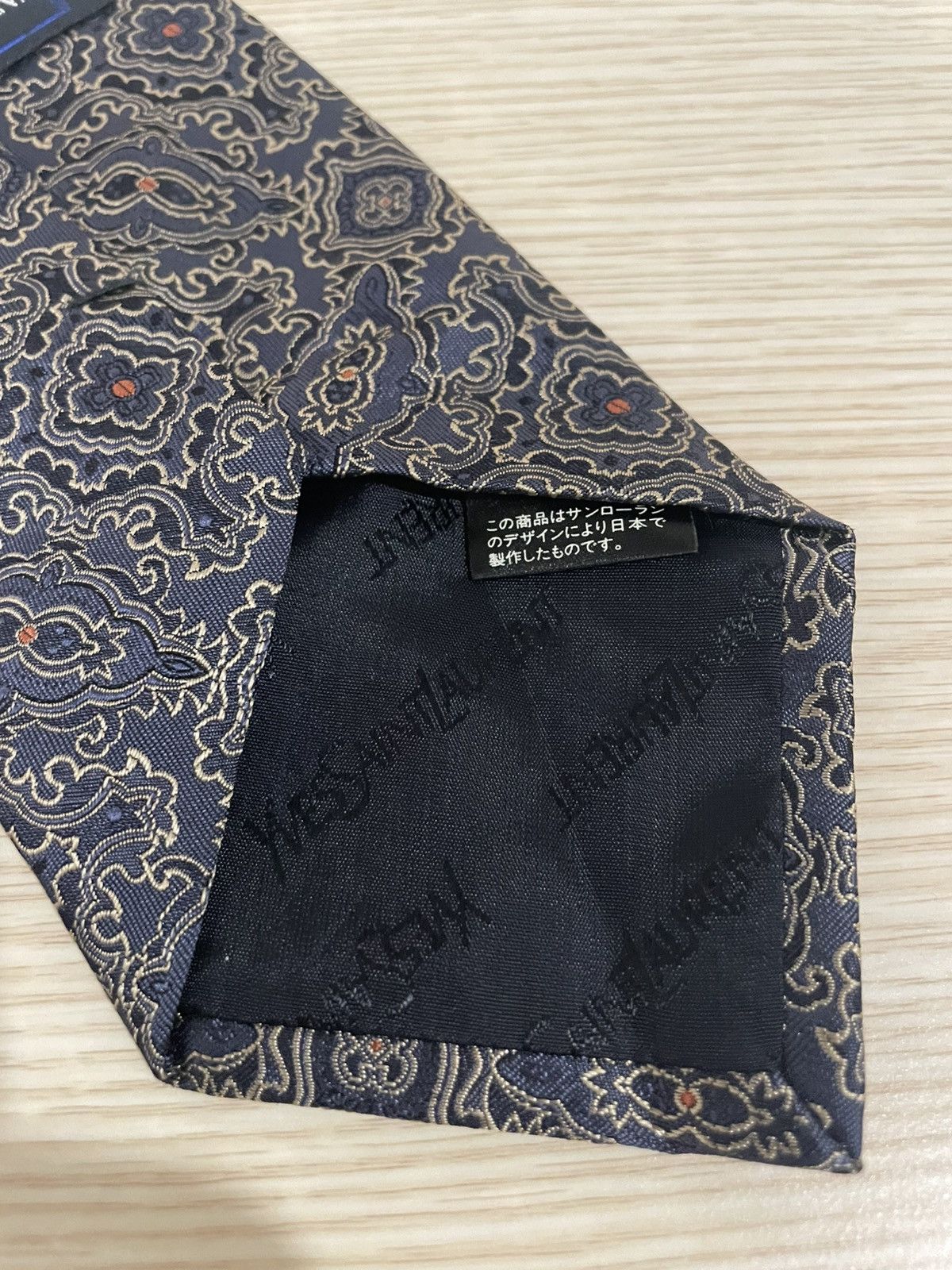 Yves Saint Laurent Yves Saint Lauren YSL Tie Paisley Design Size ONE SIZE - 5 Thumbnail
