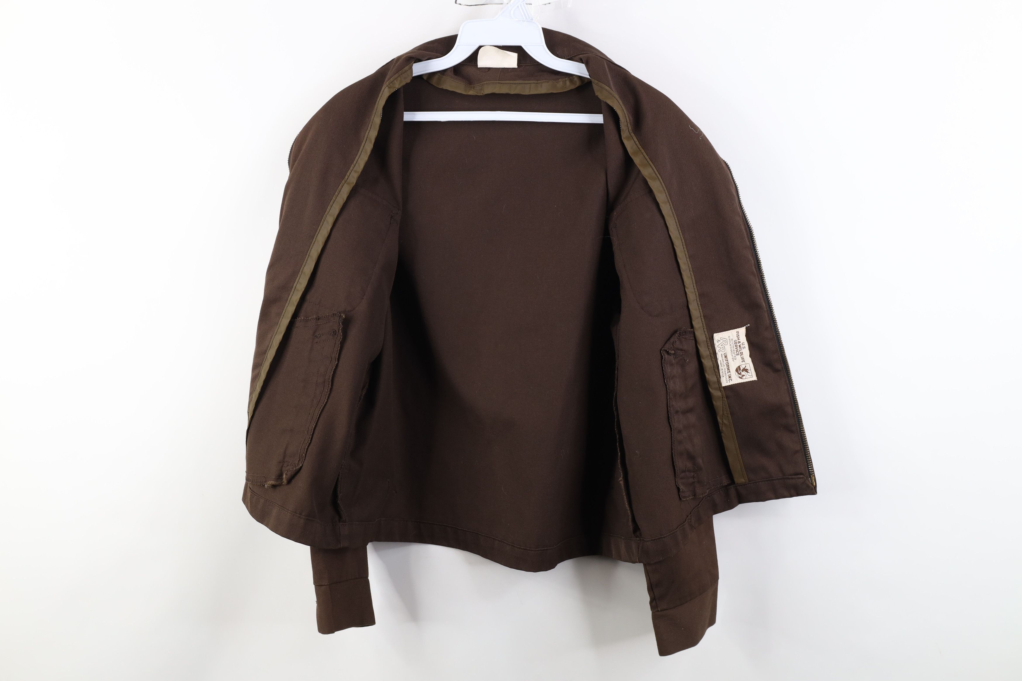Vintage Vintage 70s Fish & Wildlife Service Button Back Twill Jacket Size M / US 6-8 / IT 42-44 - 10 Thumbnail