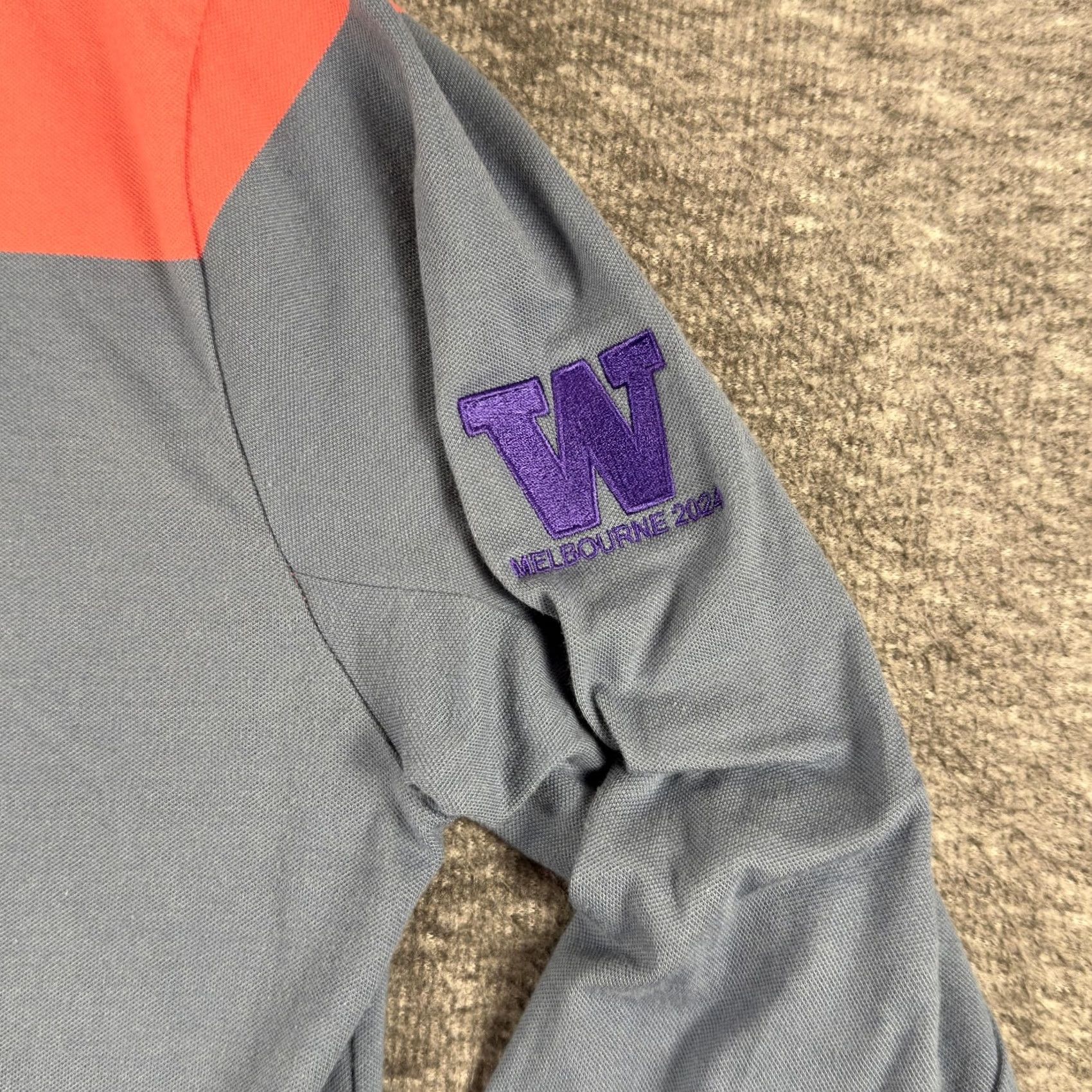 Layer 8 Radmor Pullover Mens Medium Gray Golf Top Layer 1/4 Zip Colorblock Long Sleeve Size US M / EU 48-50 / 2 - 2 Thumbnail