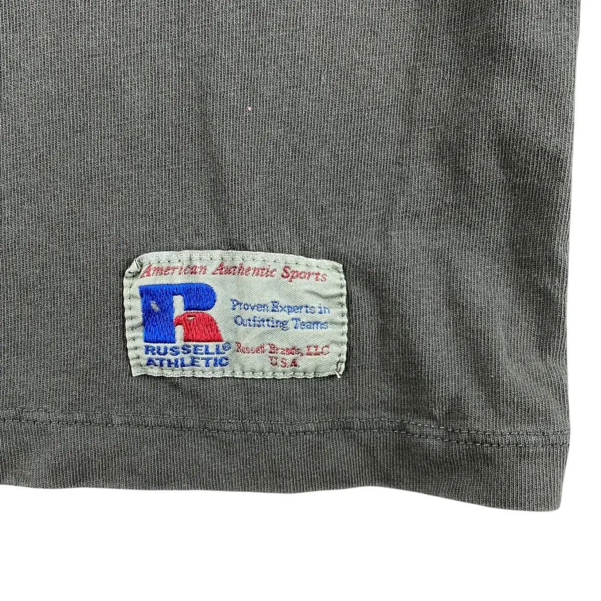 Russell Athletic × Vintage Vintage 90’ RUSSELL ATHLETIC USA Team Plain Hoodie Pullover Size L / US 10 / IT 46 - 3 Thumbnail